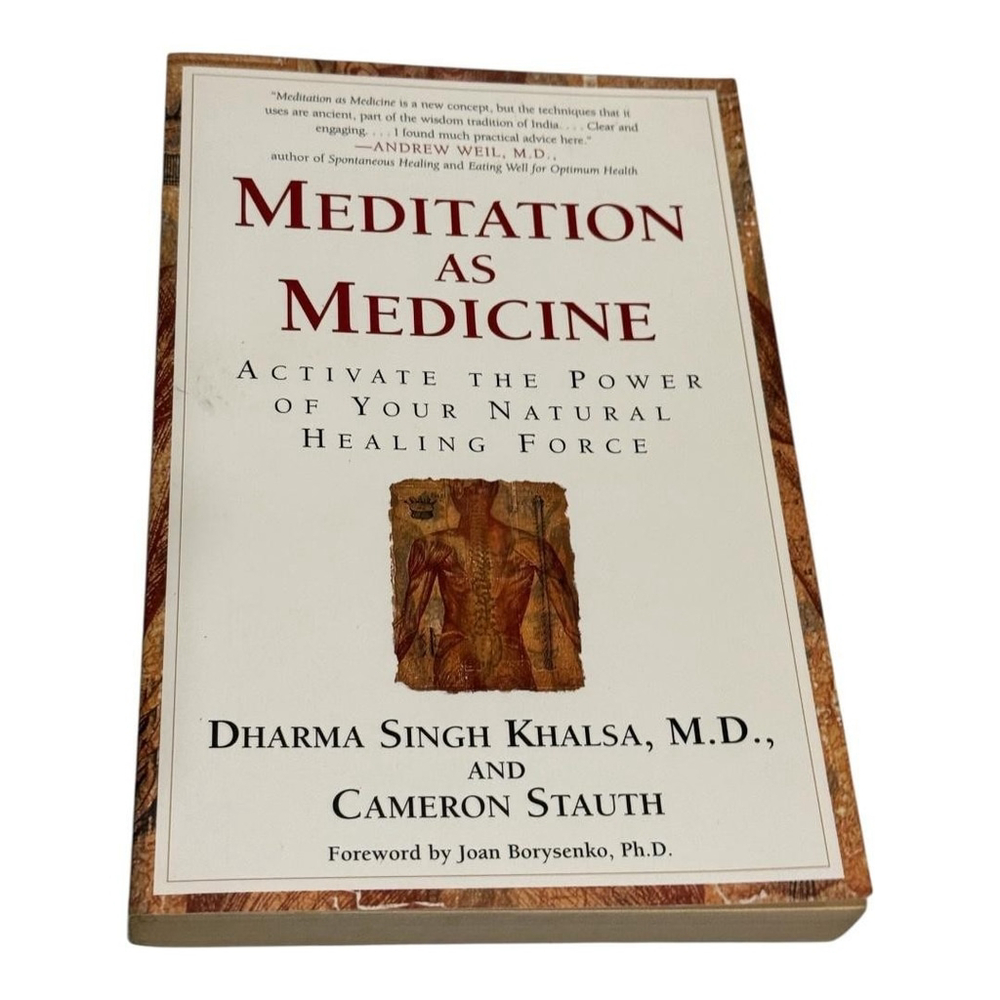 Vintage Meditation as Medicine Khalsa Stauth Paperback Health Self-Help Healing